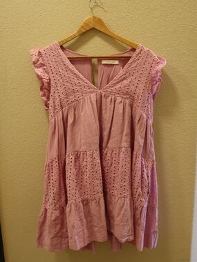 Mustard Seed Lillac Eyelet Sundress